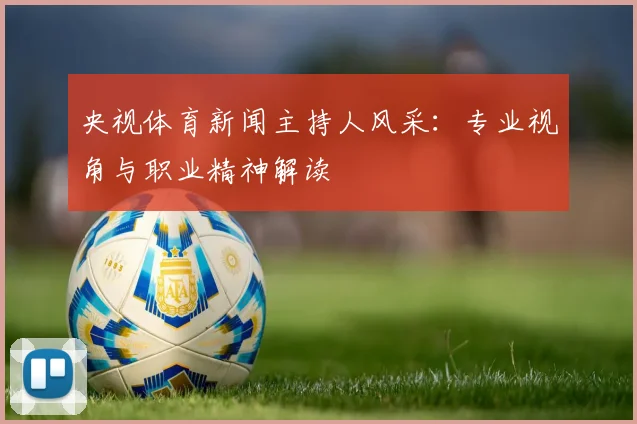 央视体育新闻主持人风采:专业视角与职业精神解读